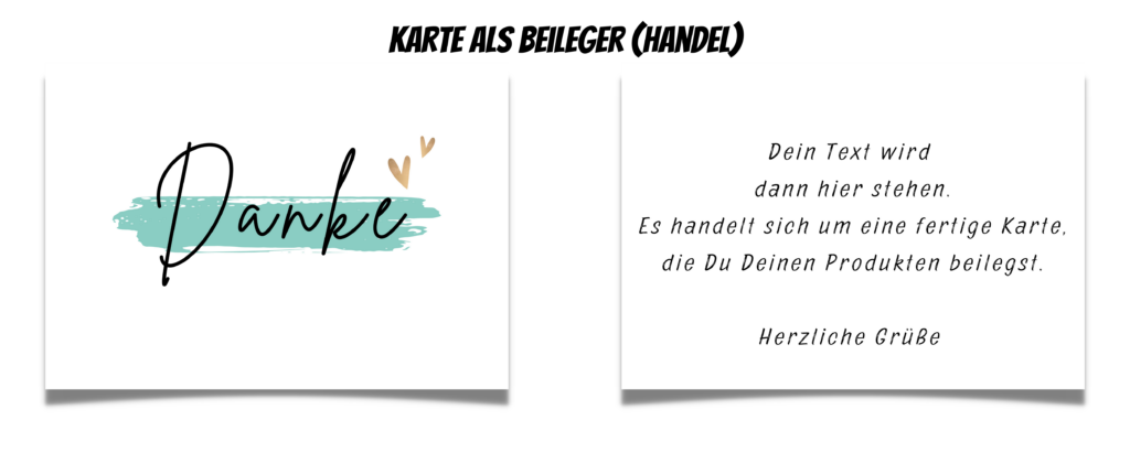Gallerie - Danke Beileger
